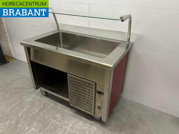 Verrijdbare Koelvitrine Koelbuffet buffet Gekoeld 3 x 1/1 GN 120 cm 230V Horeca - Afbeelding 4