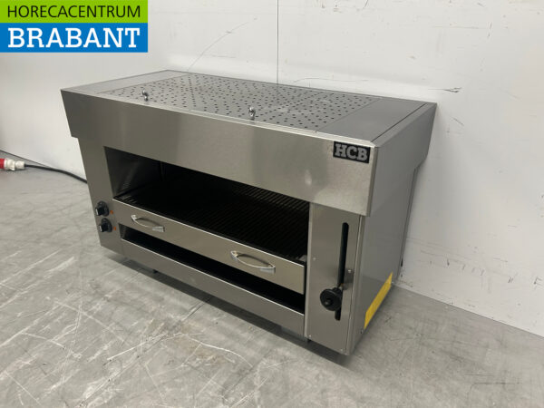 RVS Pitagrill Salamander grill 2 elementen 96 cm 400V Horeca - Afbeelding 2