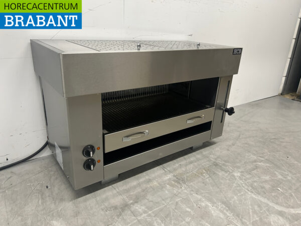RVS Pitagrill Salamander grill 2 elementen 96 cm 400V Horeca - Afbeelding 3