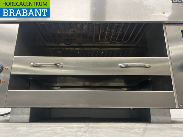 RVS Pitagrill Salamander grill 2 elementen 96 cm 400V Horeca - Afbeelding 4