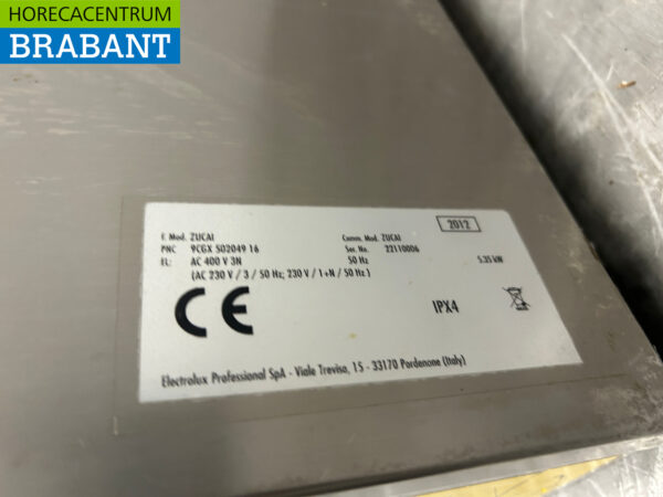 RVS Zanussi Zucai Vaatwasser Vaatwasmachine Voorlader 400V Horeca - Afbeelding 6