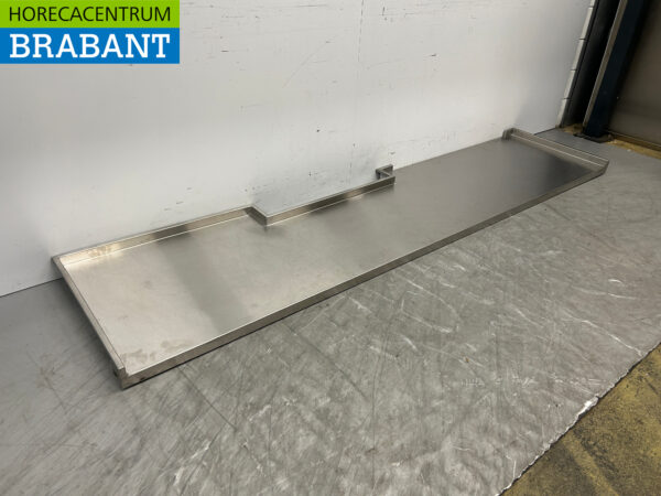 RVS Werkblad Blad 283 x 65,5 cm Horeca - Afbeelding 2