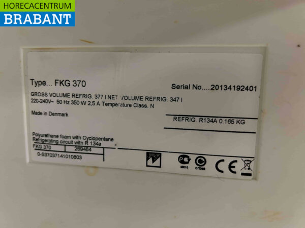 Vestfrost Glasdeurkoeling koelkast drankkoelkast glazen deur 377 liter 230V Horeca - Afbeelding 6