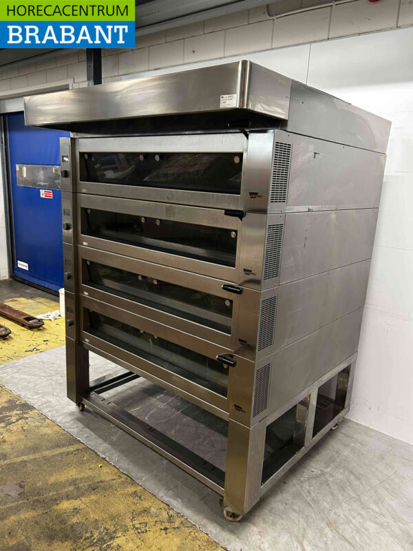 RVS Wiesheu EBO 128 Deckoven Winkeloven Etage oven 4 laags 400V Horeca - Afbeelding 2