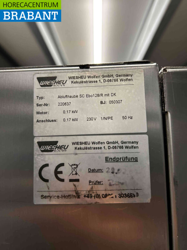 RVS Wiesheu EBO 128 Deckoven Winkeloven Etage oven 4 laags 400V Horeca - Afbeelding 6