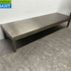 RVS Lage Werktafel Tafel Onderstel 198 x 60 x 37,5 cm Horeca - Afbeelding 2