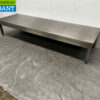 RVS Lage Werktafel Tafel Onderstel 198 x 60 x 37,5 cm Horeca - Afbeelding 3