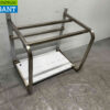 RVS Wandrek Wandschap Schap 68 x 50 x 70 cm Horeca - Afbeelding 2