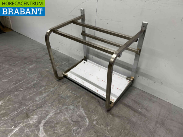 RVS Wandrek Wandschap Schap 68 x 50 x 70 cm Horeca - Afbeelding 3
