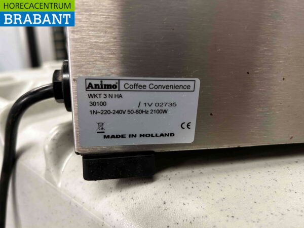 RVS Animo Buffetwaterkoker Heetwaterapparaat Waterboiler waterkoker boiler 21 liter per uur 230V Horeca - Afbeelding 4