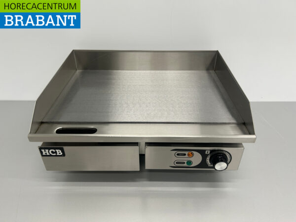 RVS Grillplaat Bakplaat Gladde plaat 55 cm 230V Horeca