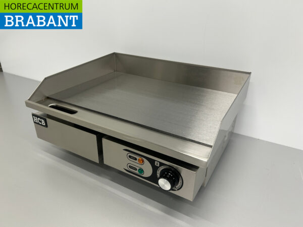 RVS Grillplaat Bakplaat Gladde plaat 55 cm 230V Horeca - Afbeelding 2