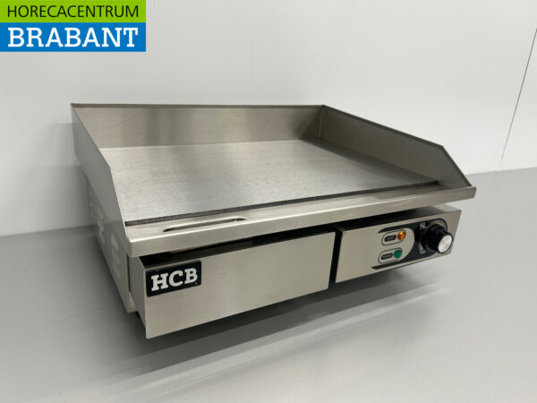 RVS Grillplaat Bakplaat Gladde plaat 55 cm 230V Horeca - Afbeelding 3