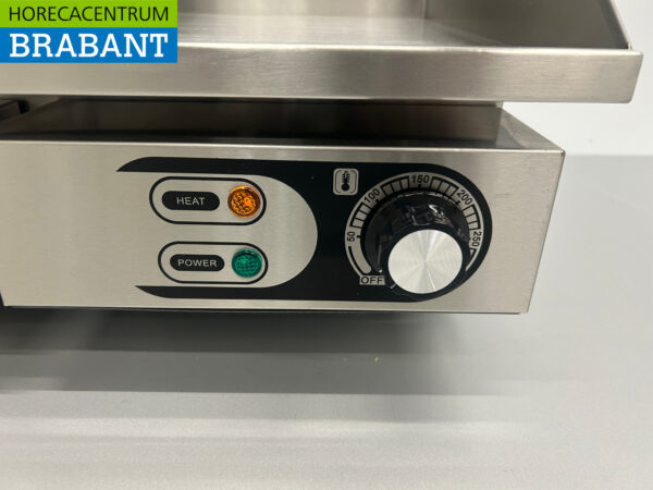 RVS Grillplaat Bakplaat Gladde plaat 55 cm 230V Horeca - Afbeelding 5