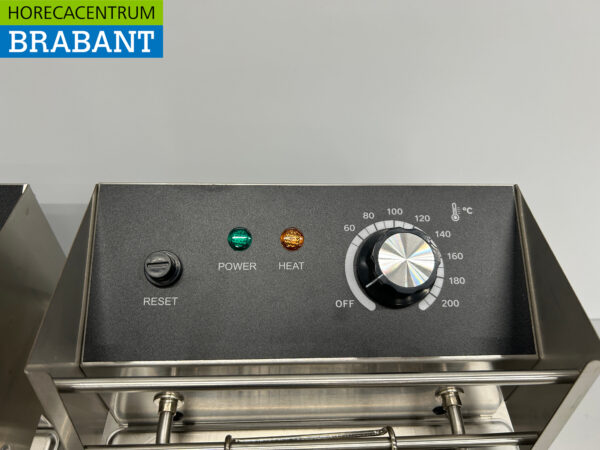 RVS Dubbele Friteuse Frituur 2 x 6 liter 230V Horeca - Afbeelding 5