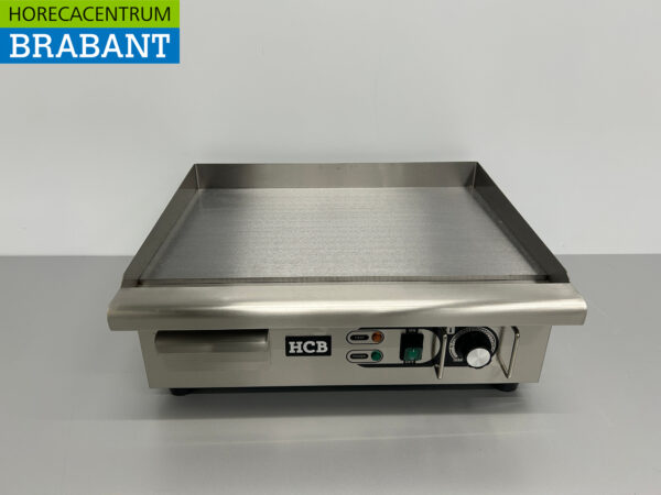 RVS Grillplaat Bakplaat Glad 55 cm 230V Horeca