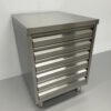 RVS Werkkast Kast Ladenkast 6 laden Premium-line voor deeg 60 cm Horeca Pizzeria Bakkerij - Afbeelding 3