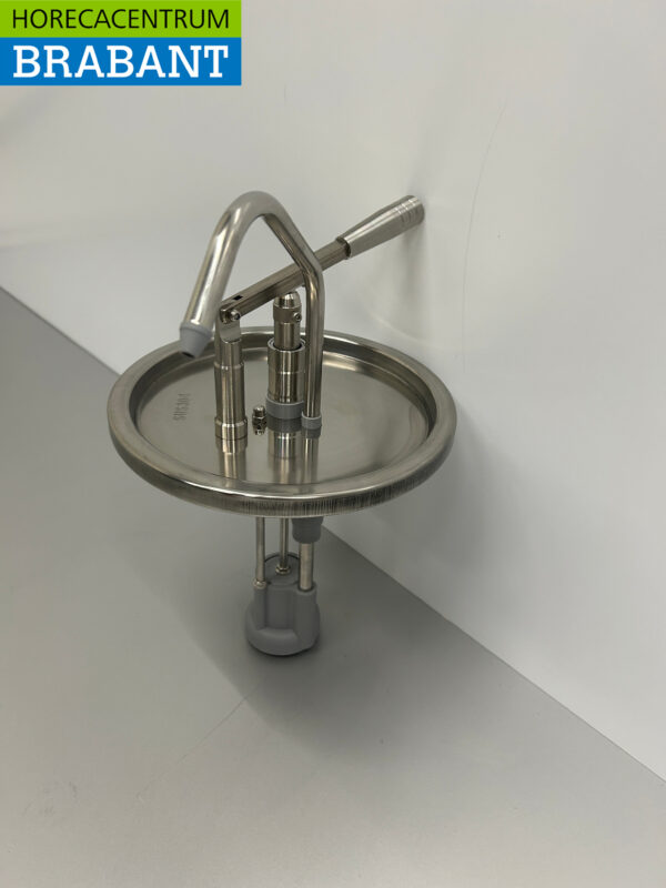HCB RVS Emmerdispenser Sausdispenser Sauspomp met hevelbediening 5 liter Horeca - Afbeelding 2