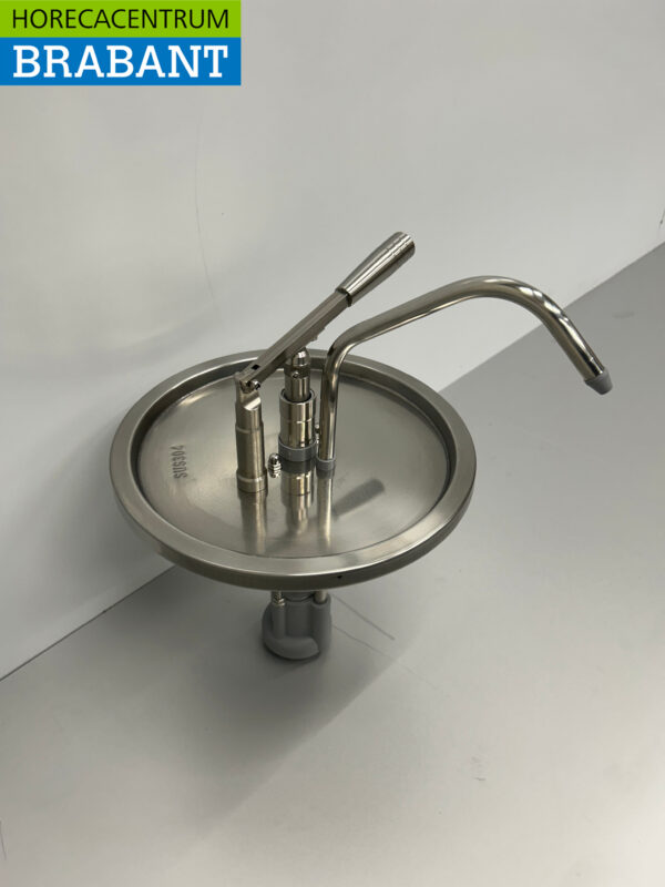 HCB RVS Emmerdispenser Sausdispenser Sauspomp met hevelbediening 10 liter Horeca - Afbeelding 2