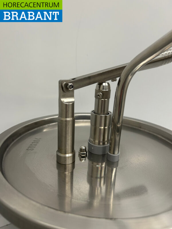 HCB RVS Emmerdispenser Sausdispenser Sauspomp met hevelbediening 10 liter Horeca - Afbeelding 3
