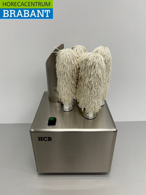HCB RVS Glazenpoleermachine Poleermachine 300 glazen per uur 230V Horeca
