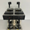 HCB RVS Dubbele Koffiemachine Koffieautomaat met 4 kannen 1,8 liter 230V Horeca