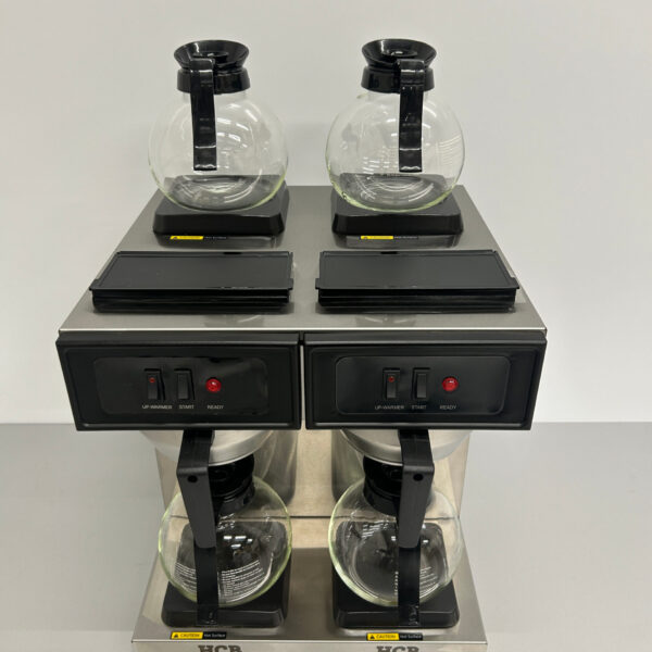 HCB RVS Dubbele Koffiemachine Koffieautomaat met 4 kannen 1,8 liter 230V Horeca
