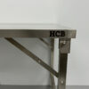 RVS Inklapbare Werktafel Tafel 150 x 70 x 85 cm Horeca - Afbeelding 4