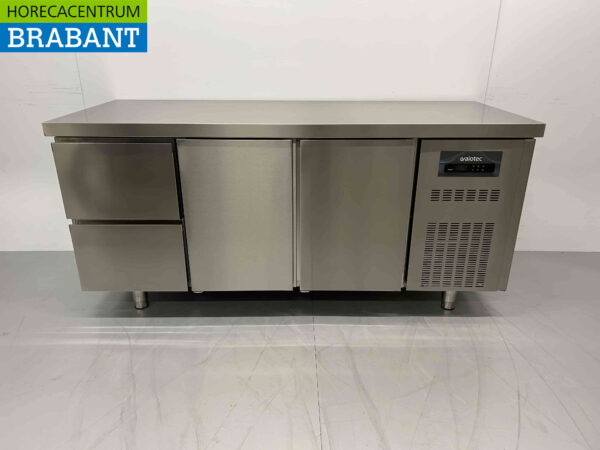 RVS Coreco Premium koelwerkbank 2 laden en 2 deuren 1/1 gastronorm 179,5 cm Horeca
