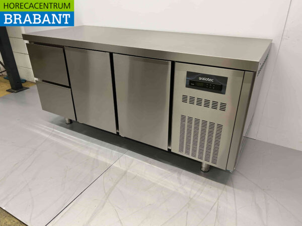 RVS Coreco Premium koelwerkbank 2 laden en 2 deuren 1/1 gastronorm 179,5 cm Horeca - Afbeelding 2