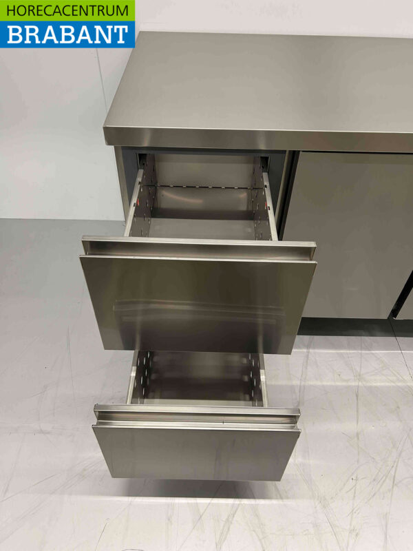 RVS Coreco Premium koelwerkbank 2 laden en 2 deuren 1/1 gastronorm 179,5 cm Horeca - Afbeelding 4