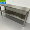 RVS Dubbele Etagère Brug 140 x 35 x 70 cm Horeca - Afbeelding 2