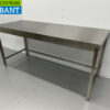 RVS Werktafel Tafel Basic-line 180 x 70 x 85 cm Horeca - Afbeelding 2