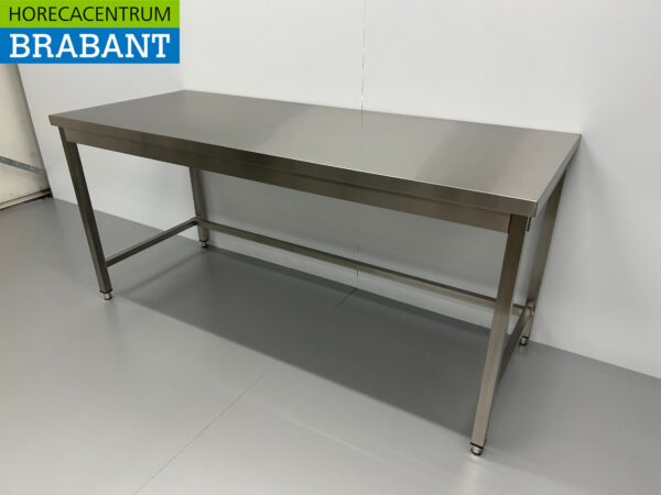 RVS Werktafel Tafel Basic-line 180 x 70 x 85 cm Horeca - Afbeelding 2