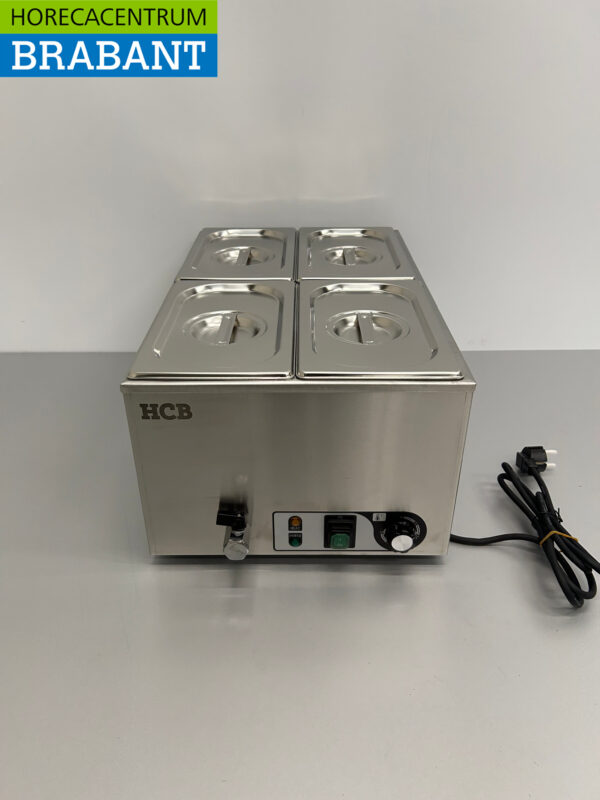 RVS HCB Bain marie 4 x 1/4 GN 230V Horeca