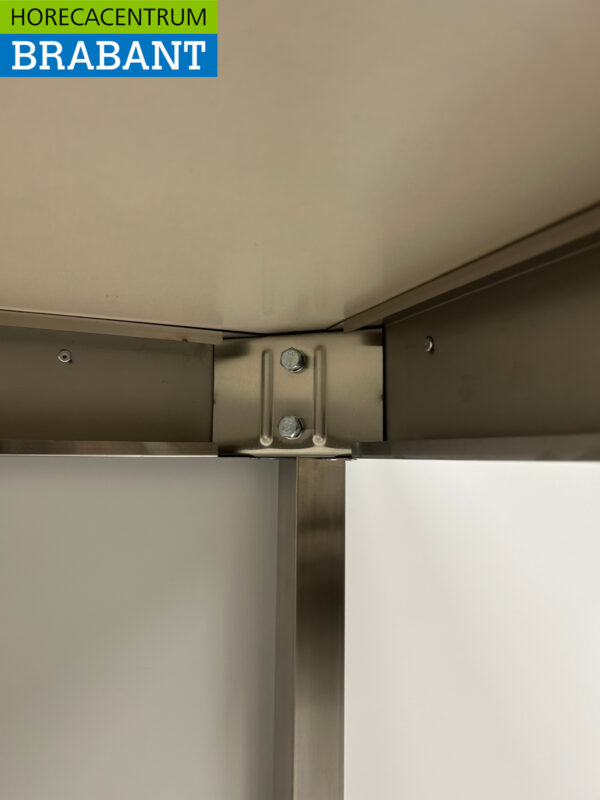 RVS Verrijdbare Werktafel Tafel Op Wielen 140 x 70 x 85 cm Horeca - Afbeelding 6