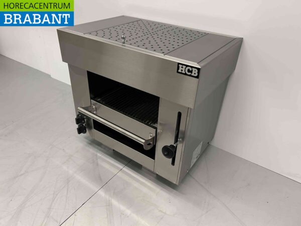 RVS  Pitagrill Pita oven Salamander grill 2 branders 5,4 kW Premium-line 65 cm GAS Horeca - Afbeelding 2