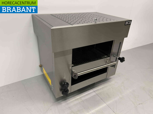 RVS  Pitagrill Pita oven Salamander grill 2 branders 5,4 kW Premium-line 65 cm GAS Horeca - Afbeelding 3