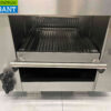 RVS  Pitagrill Pita oven Salamander grill 2 branders 5,4 kW Premium-line 65 cm GAS Horeca - Afbeelding 5