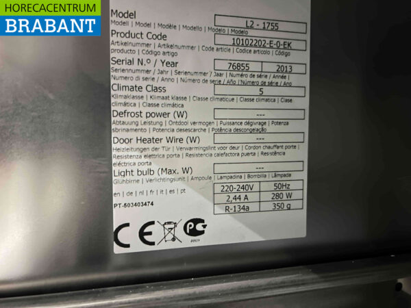 RVS Mercatus Koelwerkbank 6 laden 175,5 cm 230V Horeca - Afbeelding 5