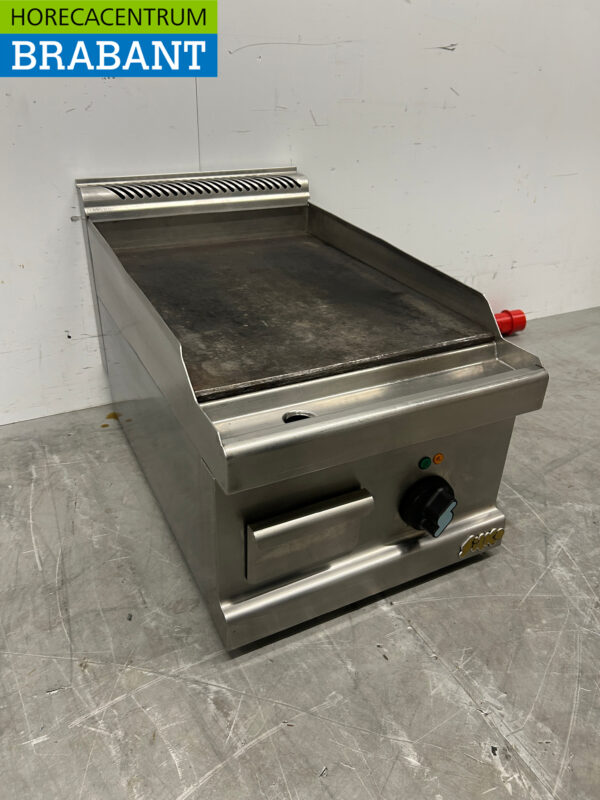 RVS Silko bakplaat grill grillplaat 40 cm 400V Horeca - Afbeelding 3