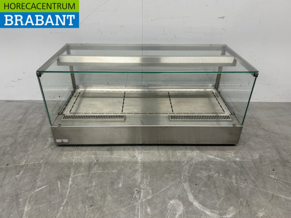 RVS Ubert Warmhoudvitrine Warmtevitrine 106 cm 230V Horeca