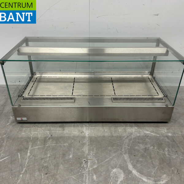 RVS Ubert Warmhoudvitrine Warmtevitrine 106 cm 230V Horeca