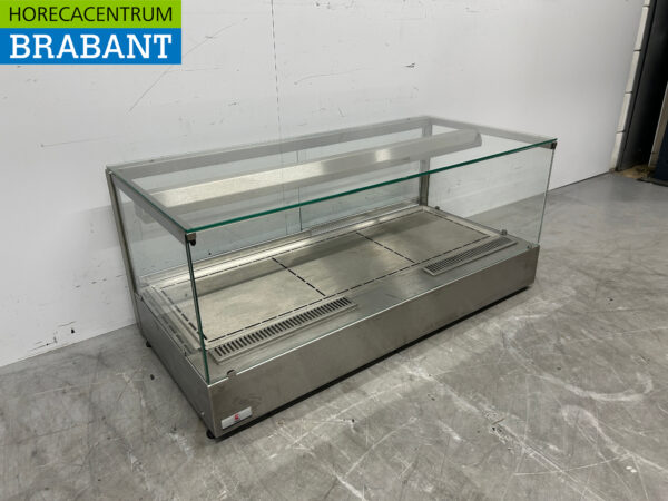 RVS Ubert Warmhoudvitrine Warmtevitrine 106 cm 230V Horeca - Afbeelding 3