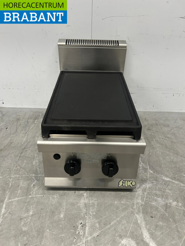 RVS Silko bakplaat grillplaat grill 40 cm GAS/230V Horeca