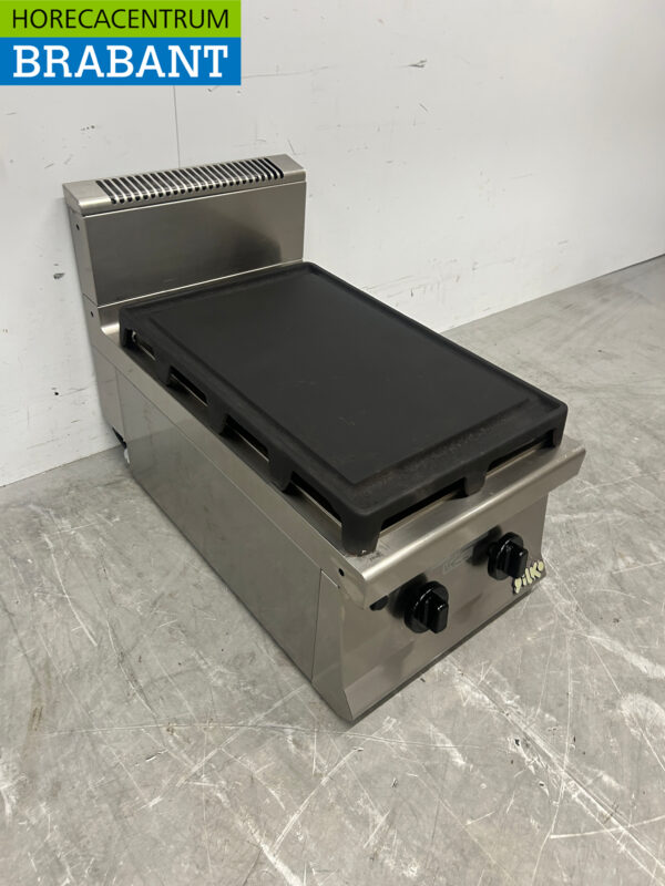 RVS Silko bakplaat grillplaat grill 40 cm GAS/230V Horeca - Afbeelding 3