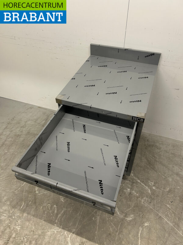 RVS HCB Werkkast Kast Ladenkast 6 laden Premium-line voor deeg 60 cm Horeca Pizzeria Bakkerij - Afbeelding 6