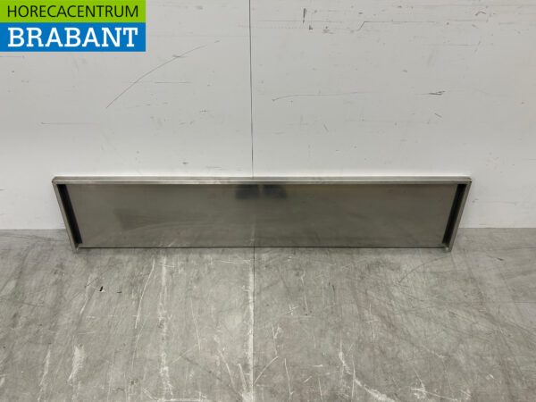 RVS Wandschap schap 140 x 30 cm Horeca - Afbeelding 2