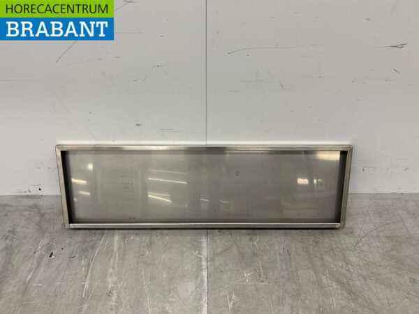 RVS Wandschap schap 100 x 30 cm Horeca - Afbeelding 2