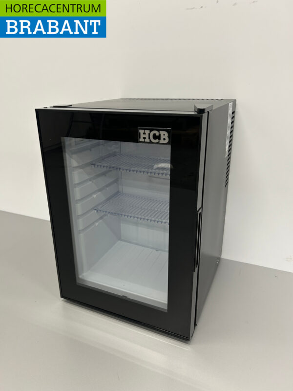 HCB ABS Minibar Mini koelkast Glazen deur Glasdeur 40 liter 230V Horeca - Afbeelding 2